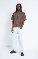 Pacsun Ribbed Woven Button Down Shirt
