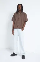 PacSun Ribbed Woven Button Down Shirt