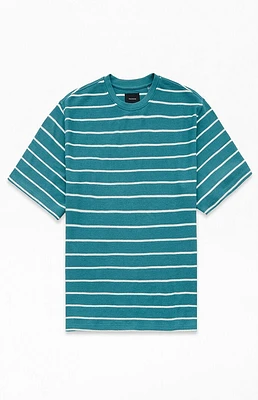 PacSun Green Island Textured Stripe T-Shirt