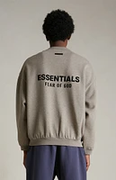 Fear of God Essentials Heather Grey Fleece Crew Neck Sweatshirt