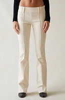 PacSun Stretch Cream Low Rise Flare Pants