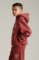 Fear of God Essentials Kids Crimson Fleece Hoodie