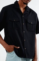 Pacsun Oversized Black Camp Shirt