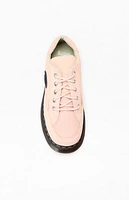 Dr Martens Women's Pink Buzz 5-Eye Leather Sneakers