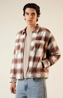 PacSun Niko Plaid Overshirt Jacket