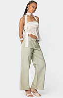 Edikted Asymmetric Two Piece Scarf Top