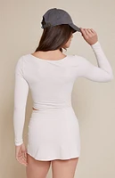 PAC 1980 Active Christy Long Sleeve Crop Top