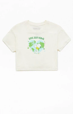 Kids Peanuts Snoopy Cropped T-Shirt