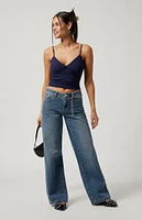 PacSun Casey Low Rise Baggy Jeans Indigo