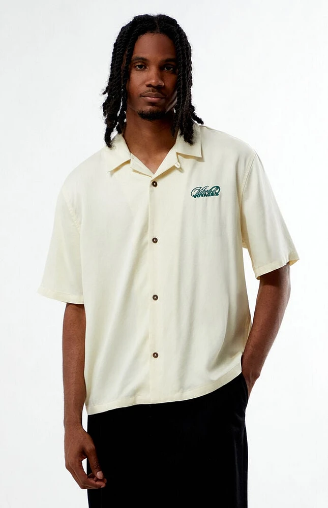 PacSun Vibes & Voyage Embroidered Oversized Resort Camp Shirt