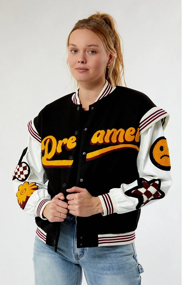 Daisy Street Dreamer Varsity Jacket