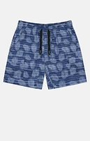 WeSC America Inc Blue Linen Utility Cargo Shorts