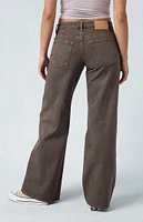 PacSun Eco Brown Low Rise Baggy Jeans