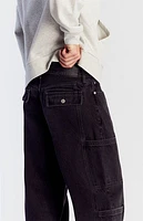 Pacsun Black Cargo Extreme Baggy Jeans