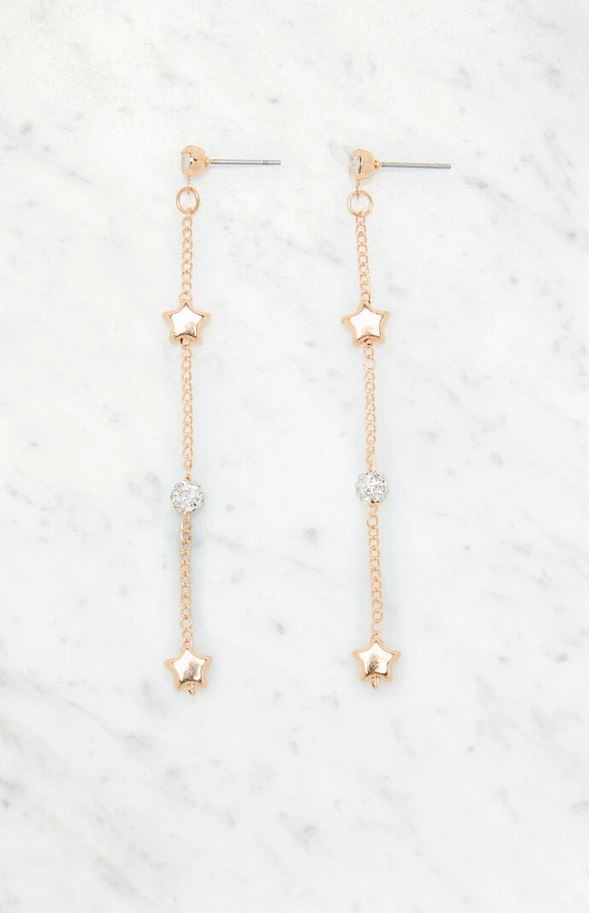 LA Hearts Delicate Star Drop Earrings