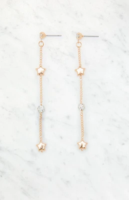 LA Hearts Delicate Star Drop Earrings