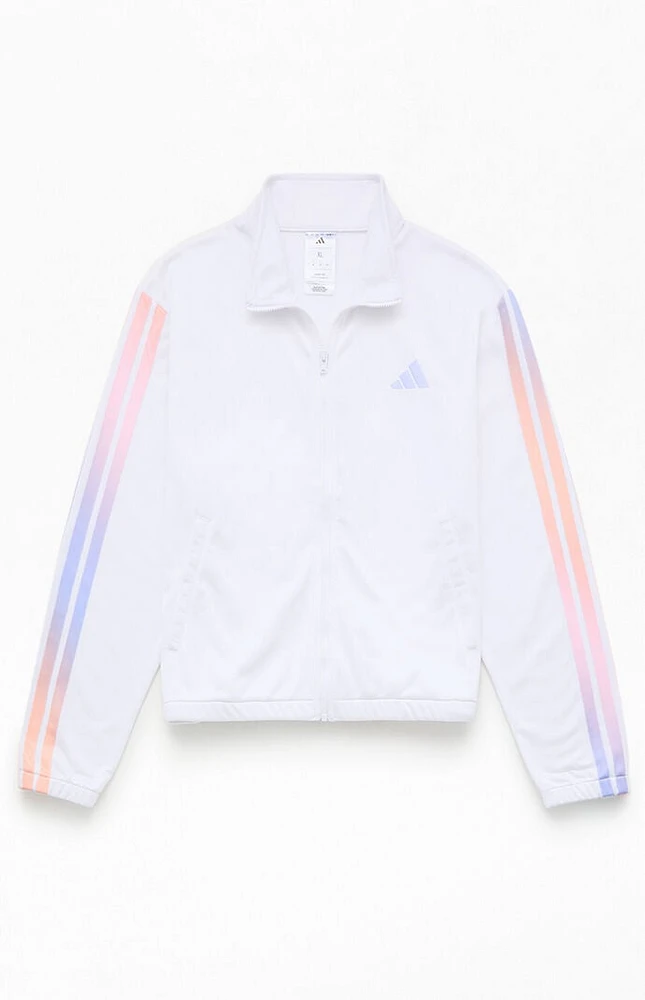 adidas Kids White Aop Track Jacket