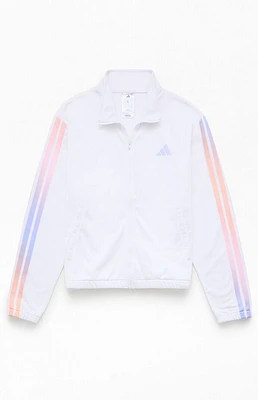 adidas Kids White Aop Track Jacket