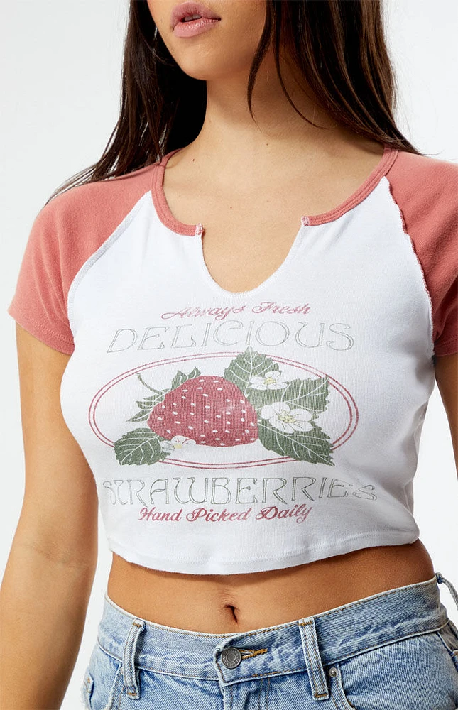 PacSun Delicious Strawberries Raglan T-Shirt