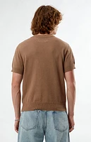 FIELD OF STUDY by Pacsun Taupe Crew Neck Sweater T-Shirt