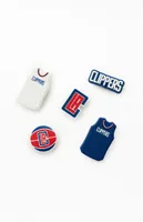 Crocs 5 Pack LA Clippers Jibbitz Charms