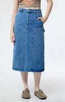 Obey Painters Denim Midi Skirt