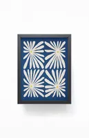 Flower Walnut Framed Mini Art Print