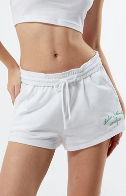 PacSun Ibiza Island Fold-Over Mini Sweat Shorts