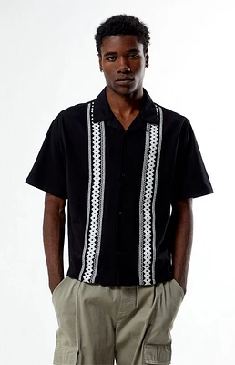 PacSun Embroidered Oversized Resort Camp Shirt