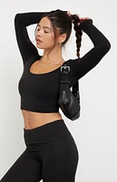 PAC 1980 Active Christy Long Sleeve Crop Top