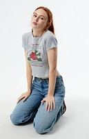 PS / LA Strawberry Ribbed Raglan T-Shirt