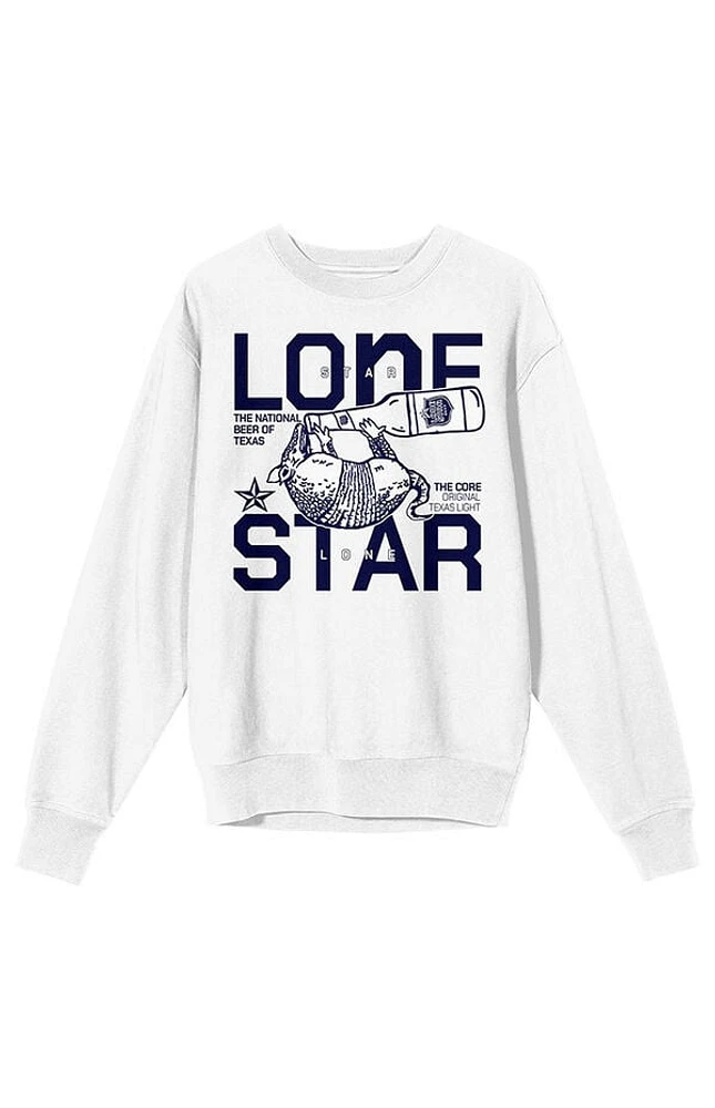 Lone Star Armadillo Drink Crew Neck Sweatshirt