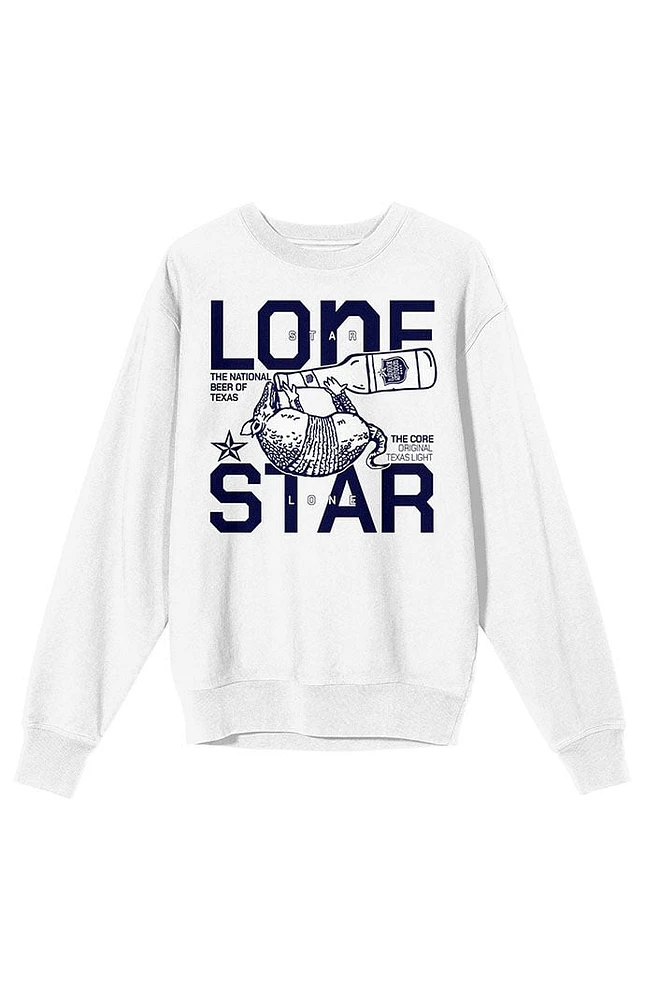 Lone Star Armadillo Drink Crew Neck Sweatshirt