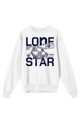 Lone Star Armadillo Drink Crew Neck Sweatshirt