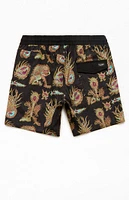 Volcom Eco Featured Artist Tetsunori 7" Swim Trunks