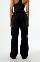 FABLETICS Active Cozy Fleece Wide Leg Cargo Sweatpants