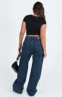 Princess Polly Hambelton Wide Leg Jeans