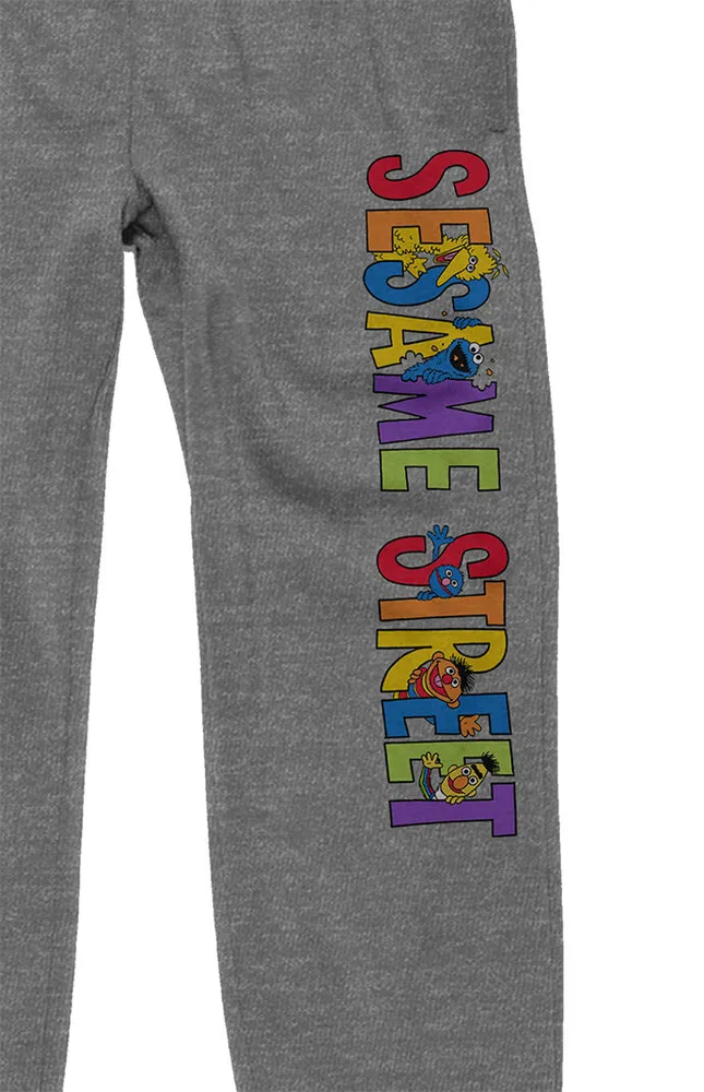 Sesame Street Rainbow Logo Sweatpants