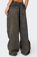 Edikted Regine Oversized Parachute Jeans