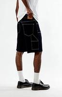 FORD Star Knee Panels Baggy Denim Shorts