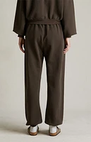 Fear of God Essentials Women's Brown Heavy Fleece Sweatpants