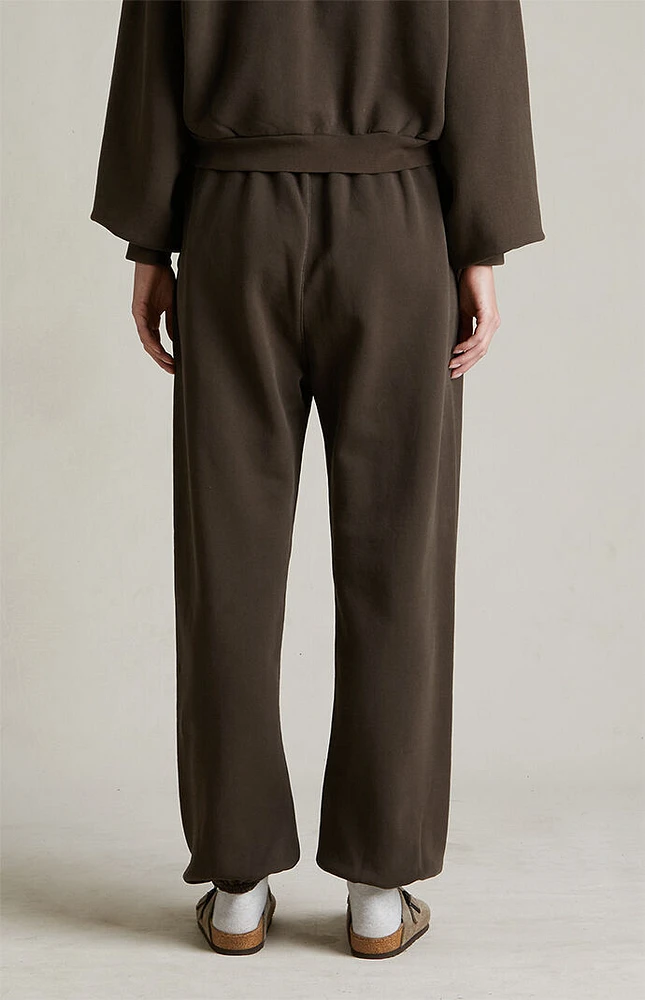 Fear of God Essentials Women's Brown Heavy Fleece Sweatpants