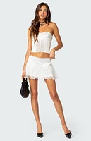 Edikted Lex Satin & Lace Corset