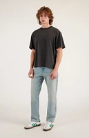 PacSun Cade Stretch Straight Jeans Light Indigo