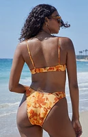 PacSun Floral California Scoop High Cut Bikini Bottom