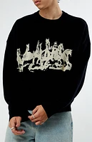 Pacsun Horses Cropped Sweater