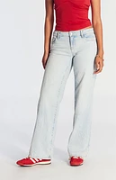 Pacsun Light Indigo Low Rise Girlfriend Jeans