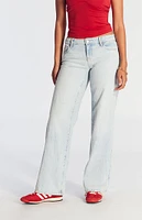 PacSun Light Indigo Low Rise Girlfriend Jeans