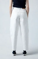 PacSun Eco White Barrel Jeans