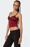 Edikted Llena Lace Trim Tank Top